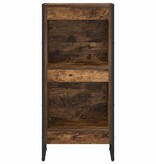 VidaXL Boekenkast Rook Eik 80 x 30 x 155 cm Bewerkt hout