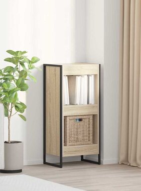 VidaXL Boekenkast Sonoma 80 x 30 x 155 cm Bewerkt hout