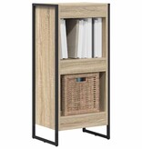 VidaXL Boekenkast Sonoma 80 x 30 x 155 cm Bewerkt hout