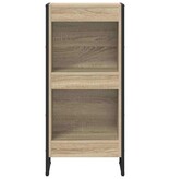 VidaXL Boekenkast Sonoma 80 x 30 x 155 cm Bewerkt hout