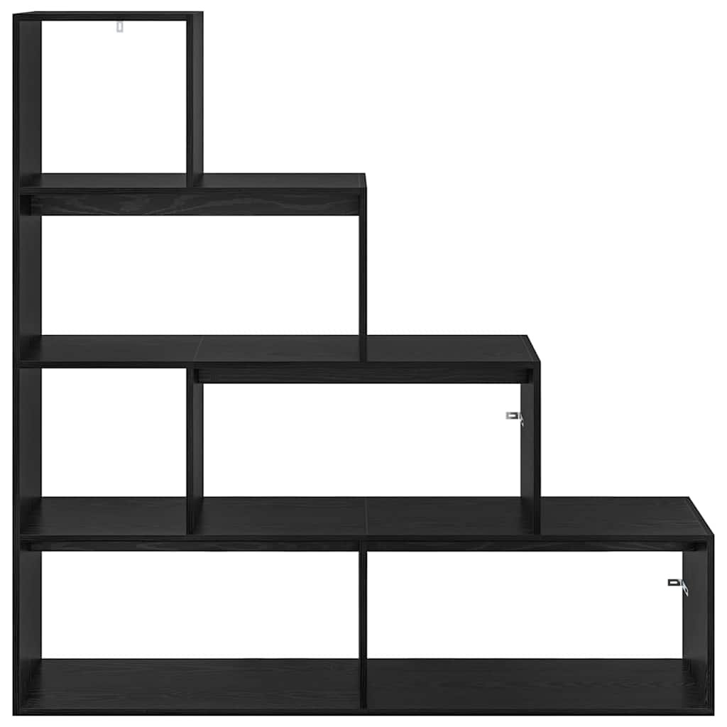 VidaXL Kamerscherm Boekenkast Zwart Eiken 143,5 x 29 x 143,5 cm