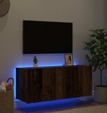VidaXL TV Wandkast Oud Hout 100 x 35 x 41 cm Bewerkt hout