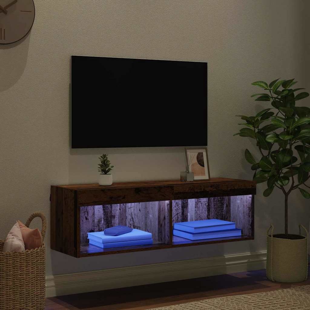 VidaXL Tv-meubelset Oud Hout 100 x 30 x 30 cm Bewerkt hout