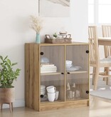 VidaXL Bijzetkast Artisan Eiken 68 x 37 x 75,5 cm Bewerkt hout