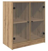 VidaXL Bijzetkast Artisan Eiken 68 x 37 x 75,5 cm Bewerkt hout