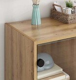 VidaXL Bijzetkast Artisan Eiken 68 x 37 x 75,5 cm Bewerkt hout