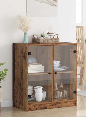 VidaXL Bijzetkast Oud Hout 68 x 37 x 75,5 cm Bewerkt hout