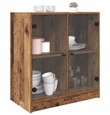 VidaXL Bijzetkast Oud Hout 68 x 37 x 75,5 cm Bewerkt hout