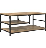 VidaXL Salontafel Artisan Eiken 90 x 49 x 40 cm Bewerkt hout