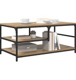 VidaXL Salontafel Artisan Eiken 90 x 49 x 40 cm Bewerkt hout