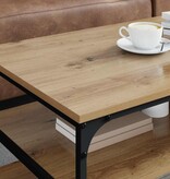 VidaXL Salontafel Artisan Eiken 100 x 50 x 45 cm Bewerkt hout