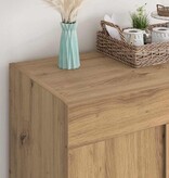 VidaXL Dressoir Artisan Eiken 69,5 x 34 x 90 cm Bewerkt hout