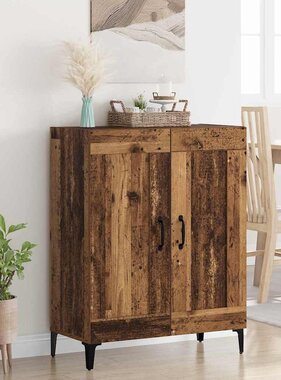 VidaXL Dressoir Oud Hout 69,5 x 34 x 90 cm Bewerkt hout
