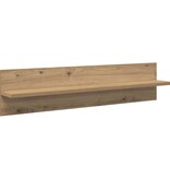 VidaXL Wandplanken 4 pcs Artisan Eiken 80 x 11,5 x 18 cm Bewerkt hout