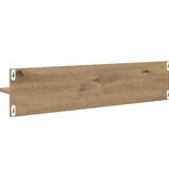 VidaXL Wandplanken 4 pcs Artisan Eiken 80 x 11,5 x 18 cm Bewerkt hout