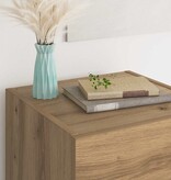 VidaXL Dressoir met lade Artisan Eiken 34,5 x 34 x 90 cm Bewerkt hout