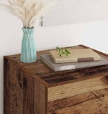 VidaXL Dressoir met lade Oud Hout 34,5 x 34 x 90 cm Bewerkt hout