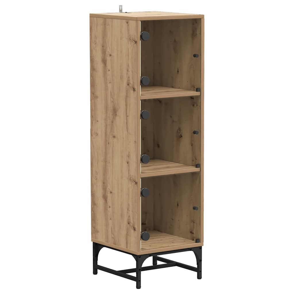 VidaXL Highboard artisanaal eikenkleurig 35 x 37 x 117 cm Bewerkt hout
