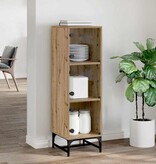 VidaXL Highboard artisanaal eikenkleurig 35 x 37 x 117 cm Bewerkt hout