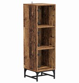 VidaXL Highboard Oud hout 35 x 37 x 117 cm Bewerkt hout