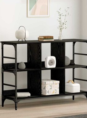 VidaXL Dressoir Zwart 102 x 32 x 73.5 cm Bewerkt hout