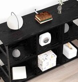 VidaXL Dressoir Zwart 102 x 32 x 73.5 cm Bewerkt hout