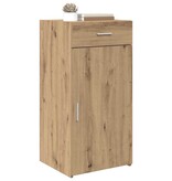 VidaXL Dressoir artisanaal eikenkleurig 42.5 x 40 x 93 cm Bewerkt hout