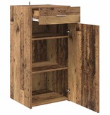 VidaXL Dressoir met lade Oud hout 42.5 x 40 x 93 cm Bewerkt hout
