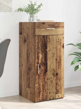 VidaXL Dressoir met lade Artisan Eiken 42,5 x 40 x 93 cm Bewerkt hout