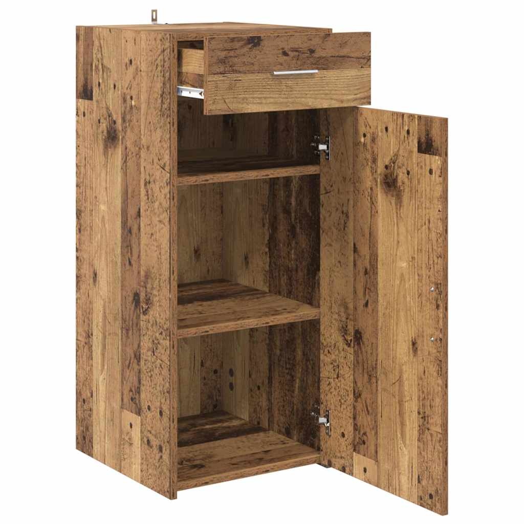 VidaXL Dressoir met lade Artisan Eiken 42,5 x 40 x 93 cm Bewerkt hout
