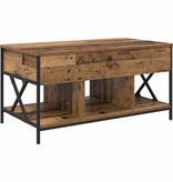 VidaXL Salontafel Oud Hout 100 x 55 x 48.5 cm Bewerkt hout