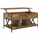 VidaXL Salontafel Oud Hout 100 x 55 x 48.5 cm Bewerkt hout