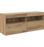 VidaXL TV Wandkast Artisan Eiken 100 x 30 x 40 cm Bewerkt hout