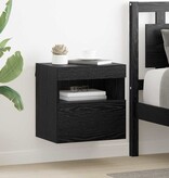 VidaXL TV Wandkast Zwart Eiken 40 x 30 x 40 cm Bewerkt hout