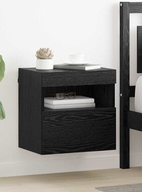 VidaXL TV Wandkast Zwart Eiken 40 x 30 x 40 cm Bewerkt hout