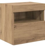 VidaXL TV Wandkast Artisan Eiken 40 x 30 x 40 cm Bewerkt hout