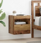 VidaXL TV Wandkast Oud Hout 40 x 30 x 40 cm Bewerkt hout