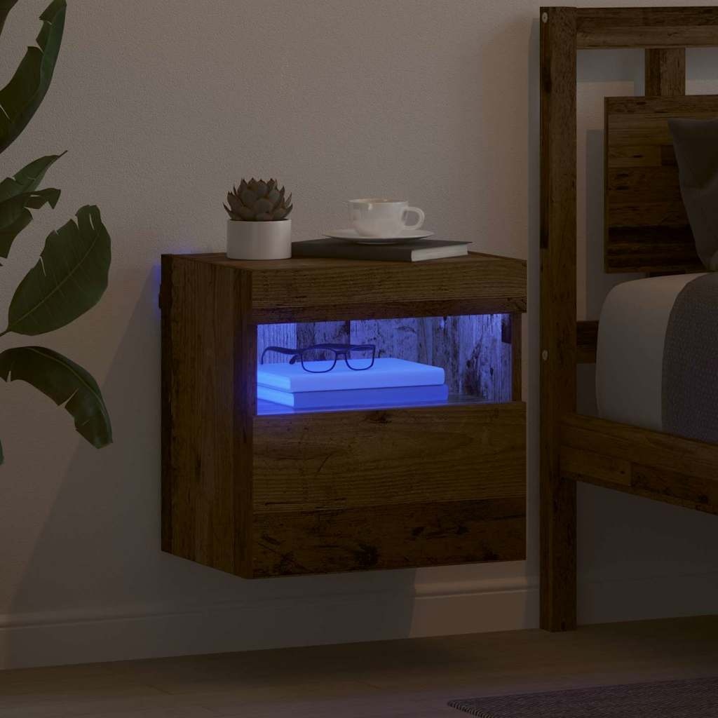 VidaXL TV Wandkast Oud Hout 40 x 30 x 40 cm Bewerkt hout