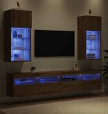 VidaXL Wandgemonteerde TV-kasten 2 pcs Artisan Eiken 40,5 x 30 x 90 cm