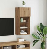 VidaXL Wandgemonteerde TV Kast Artisan Eiken 40,5 x 30 x 90 cm