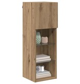 VidaXL Wandgemonteerde TV-kasten 2 pcs Artisan Eiken 30,5 x 30 x 90 cm