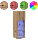 VidaXL Wandgemonteerde TV Kast Artisan Eiken 30,5 x 30 x 90 cm