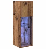 VidaXL Wandgemonteerde TV Kast Oud Hout 30,5 x 30 x 90 cm Bewerkt hout