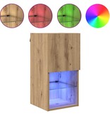 VidaXL Wandgemonteerde TV-kasten 2 pcs Artisan Eiken 30,5 x 30 x 60 cm