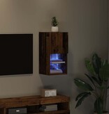 VidaXL Wandgemonteerde TV Kast Oud Hout 30,5 x 30 x 60 cm Bewerkt hout