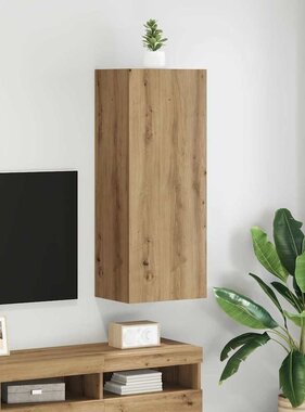 VidaXL TV Wandkast Artisan Eiken 40,5 x 30 x 102 cm Bewerkt hout