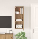 VidaXL TV Wandkast Artisan Eiken 40,5 x 30 x 102 cm Bewerkt hout