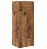 VidaXL TV Wandkast Oud Hout 40,5 x 30 x 102 cm Bewerkt hout