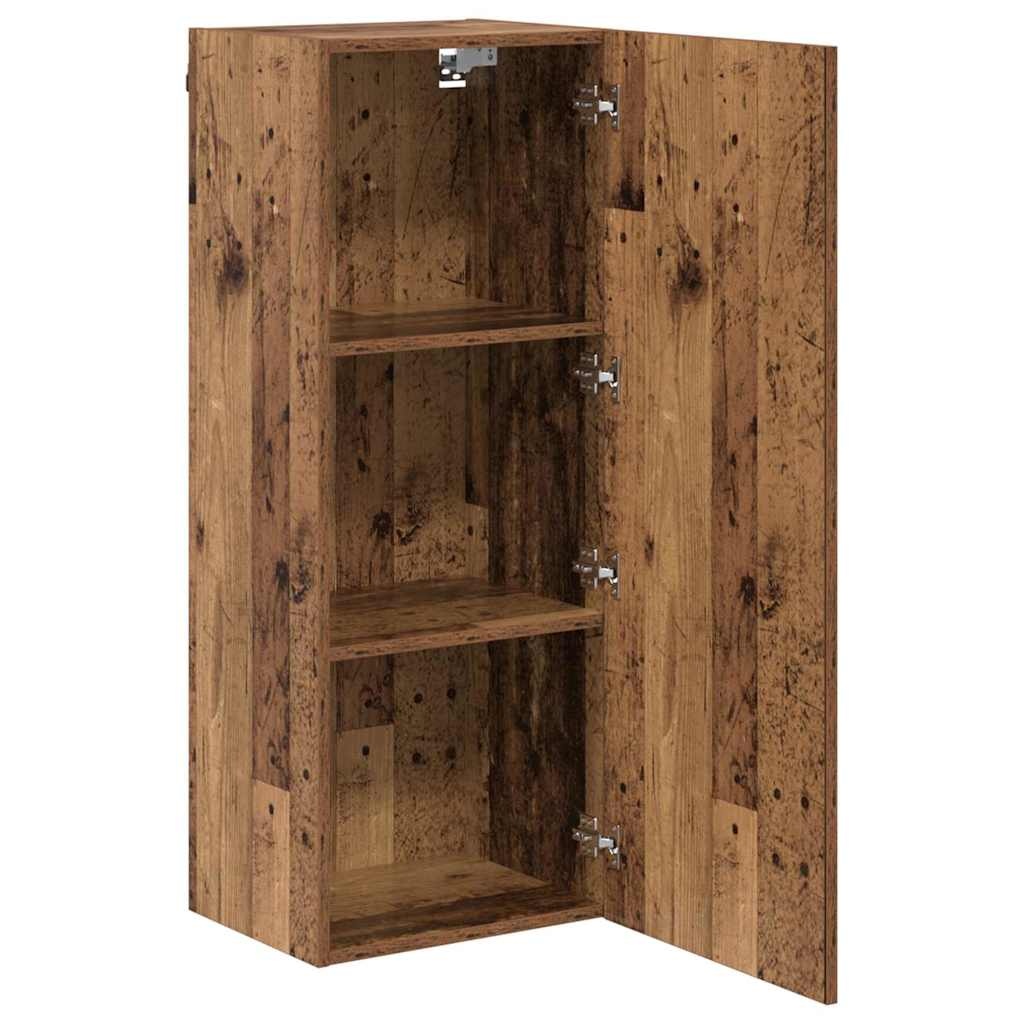 VidaXL TV Wandkast Oud Hout 40,5 x 30 x 102 cm Bewerkt hout