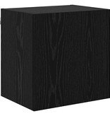 VidaXL TV Wandkast Zwart Eiken 40,5x30x40cm Bewerkt hout
